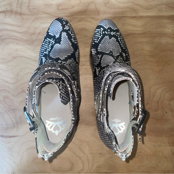 Fergalicious Snakeskin Ankle Boots - Picture 5 of 10